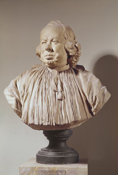 Portrait Bust of Canon Alexandre-Gui Pingre by Jean Jacques Caffieri